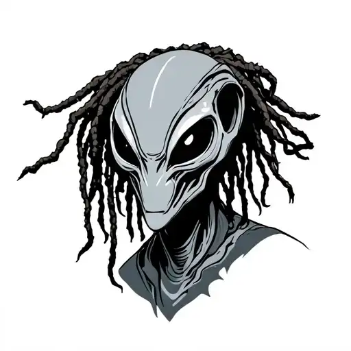 Alien With Dreads Hair