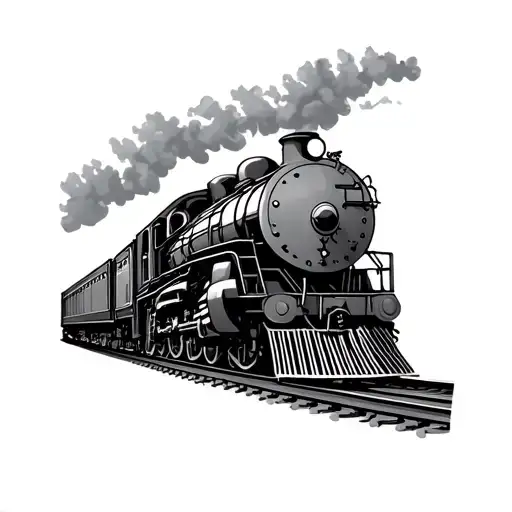 Line Work Train Passing