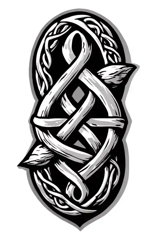 Celtic Fathers Knot Made Of Vines