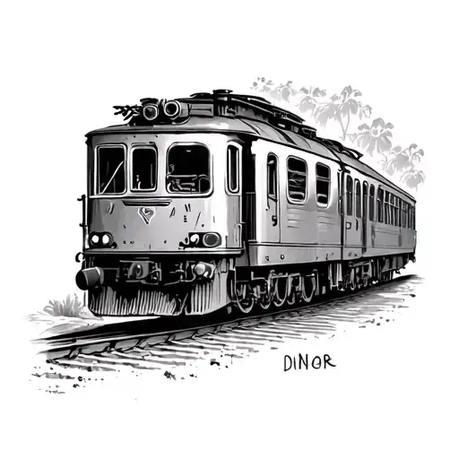 Dainty Train Passing