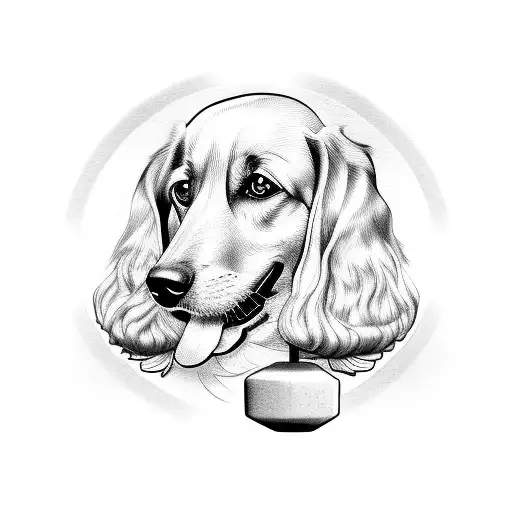 Weights Forming The Shape Of A Dog