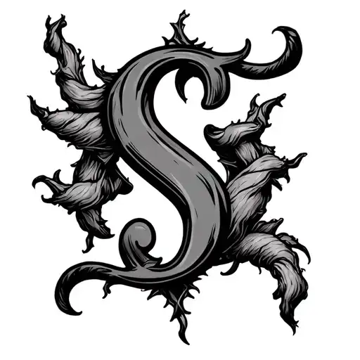 Demon Fingers Twisting The Letter S