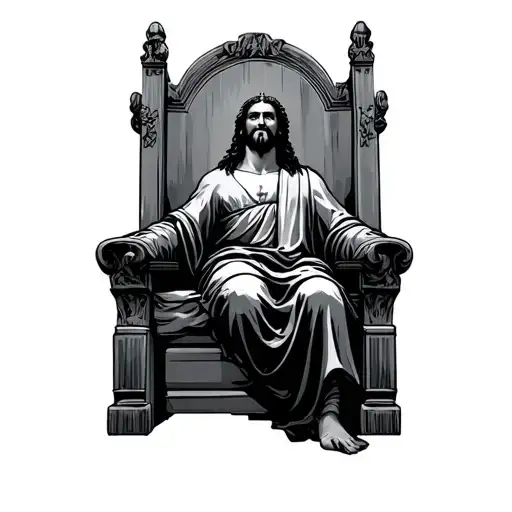 Jesus Throne Wearing