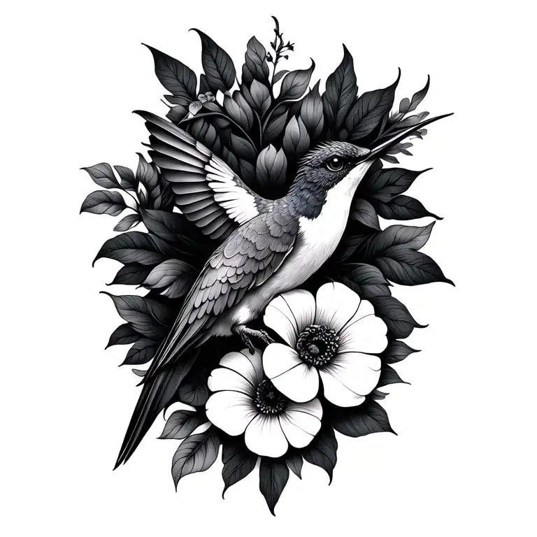 Flores Colibri And Mandala For