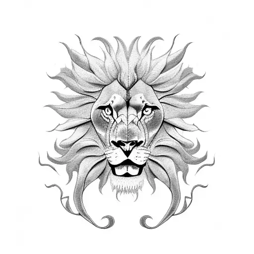 A Mythical Creature Combining The Strength Of A Lion And The Fierceness Of A Dragon