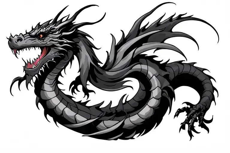 Sideways Dragon Wrapped