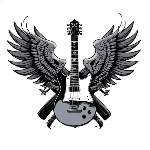 Ak With Brothers In Arms Guitar Intertwined