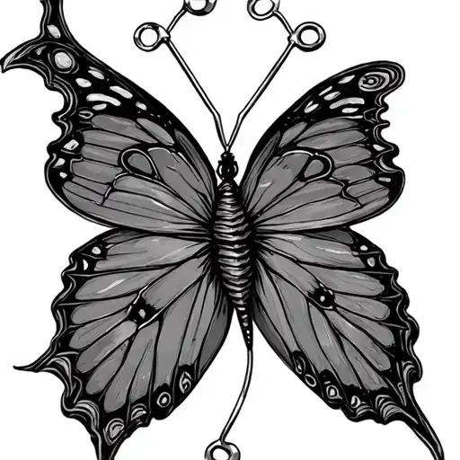 Madusa Safety Pin Blade Butterfly Semicolon Mixed