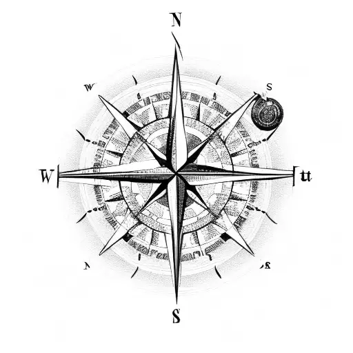 Compass Map Of The World