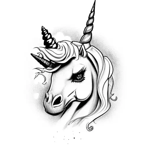2 Face Evil And Good Unicorn