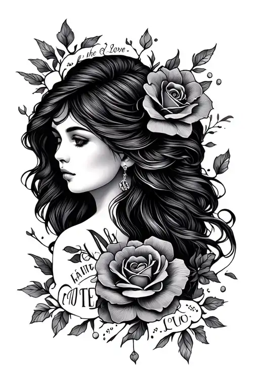 Feminine Tattoo About Faith Hope Love