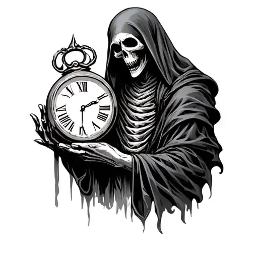 Grim Reaper Holding Time