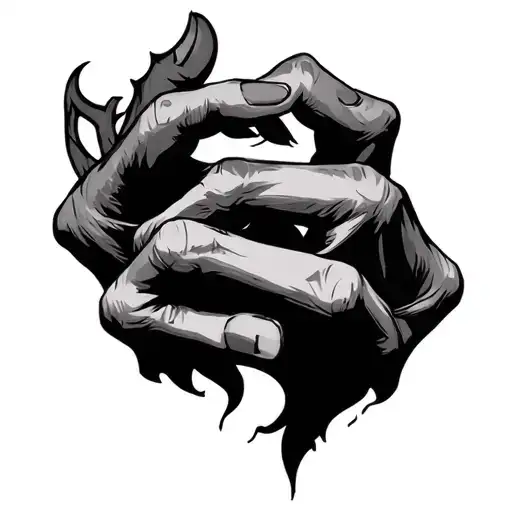 Demon Fingers Twisting An S