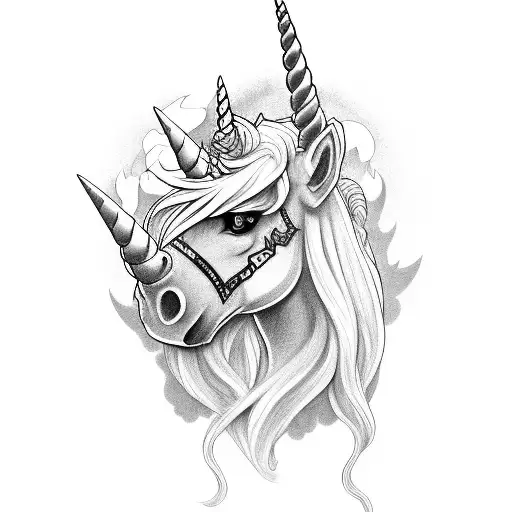 Evil And Good Unicorn