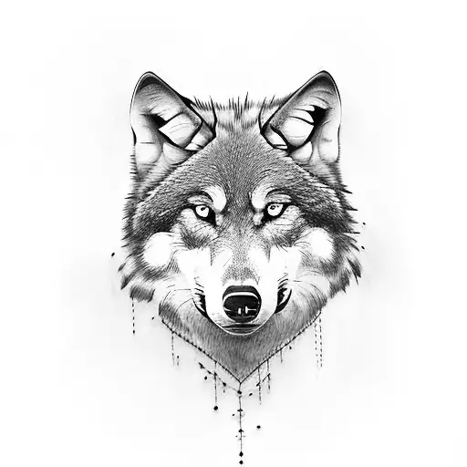 Wolf Chicano Tattoo Chest