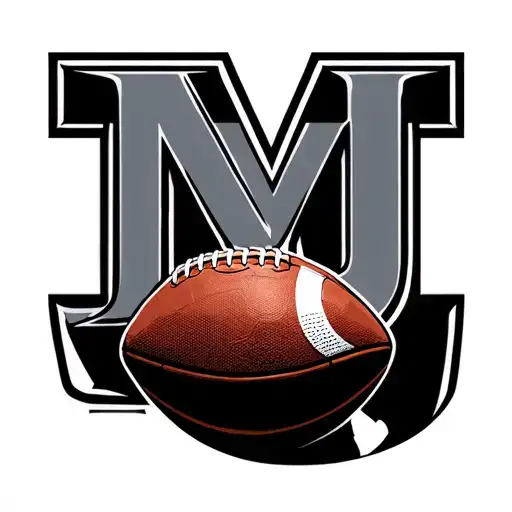 Mj Letter Football