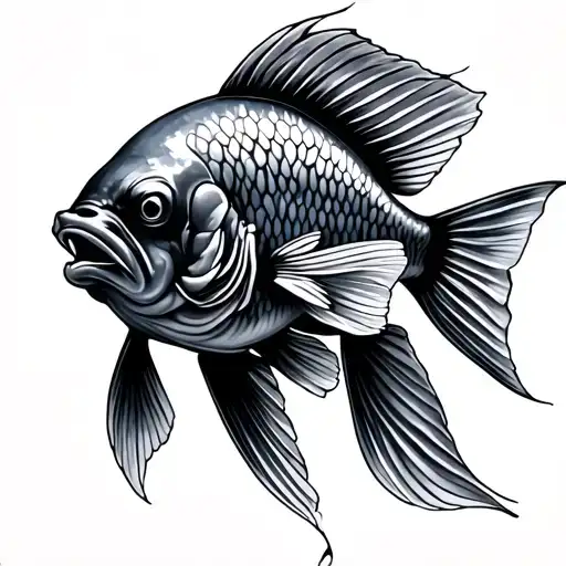 Tattoo For My Grandpa Gold Fish