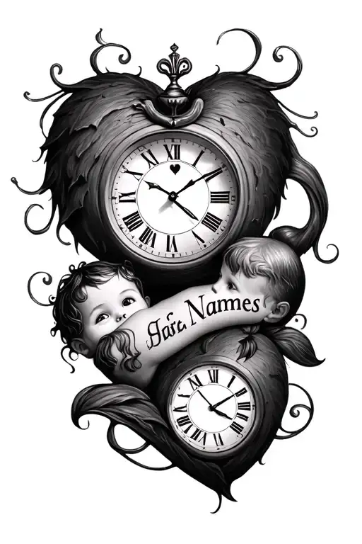 3 Birth Clock 3 Kids Names Incorporated