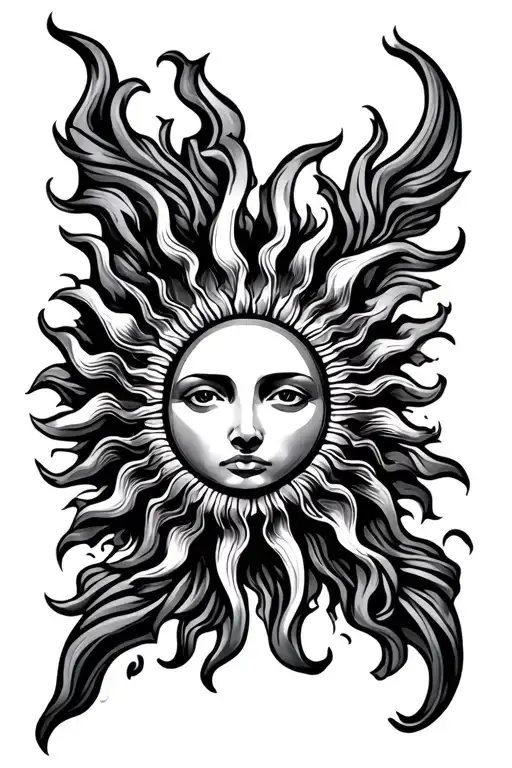 A Sun With Alphaberh