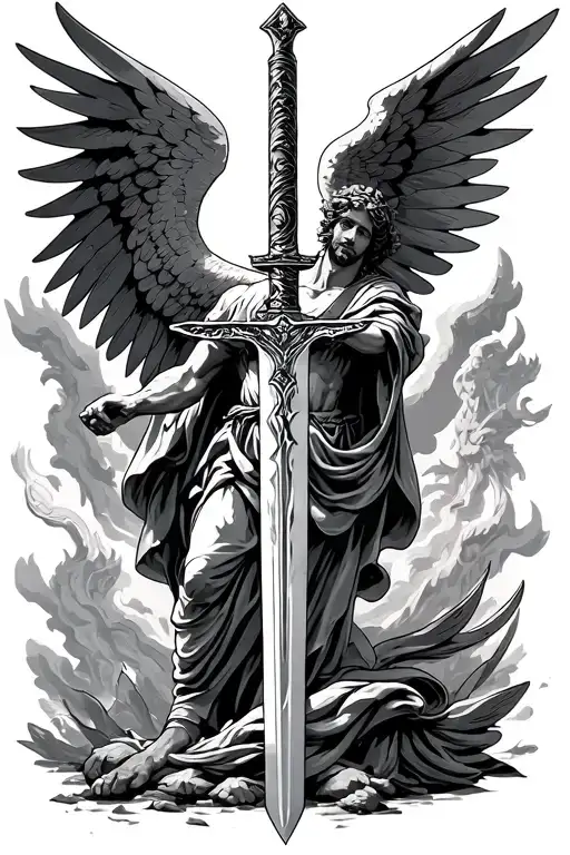 Saint Micheal The Archangel Sword