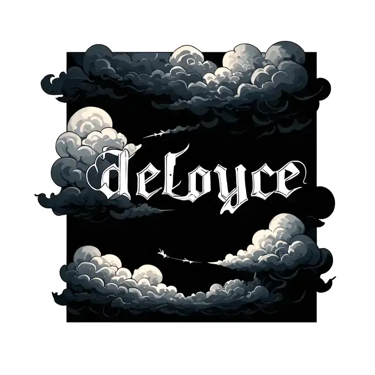 Clouds Surrounding The Name Deloyce