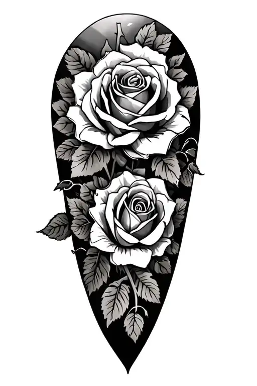 Roses And Pumpkin Patch Leg