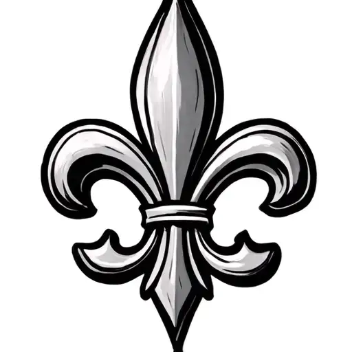 Zia Symbol With Fleur De Lis