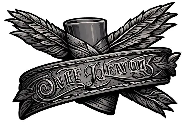 Western Style Tooled Leather Wrist Band