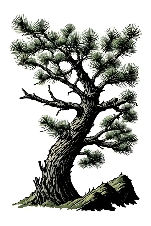 Pine Branches Pine Mountain Man