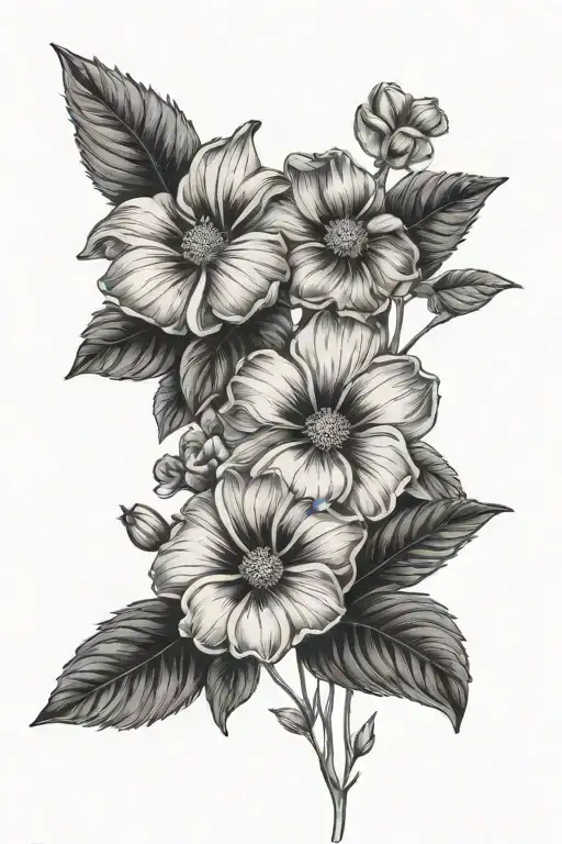 Primrose And Daisy Flowers Minimal