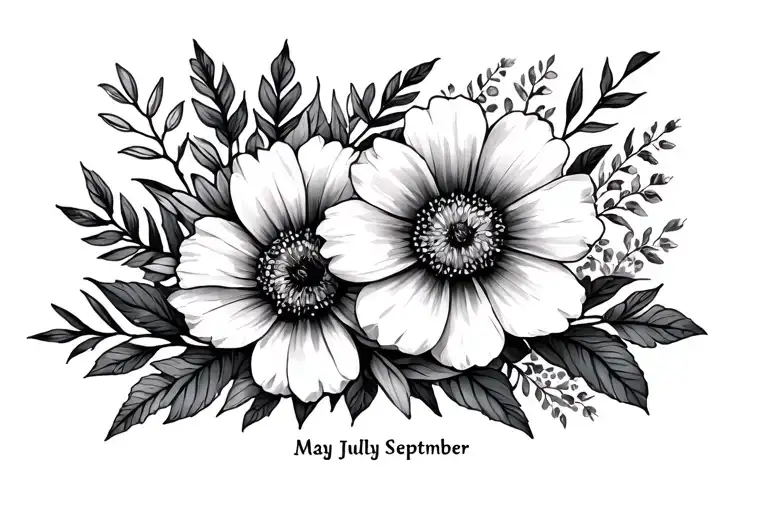 Birth Flowers May July September