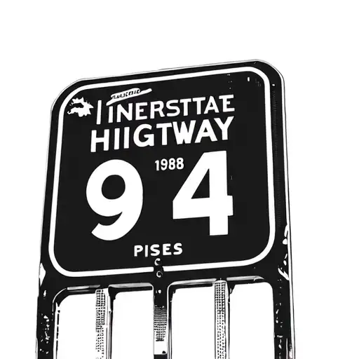 Interstate 94 Chicago Hightway Sign Pisces 1998 Date Of Birth