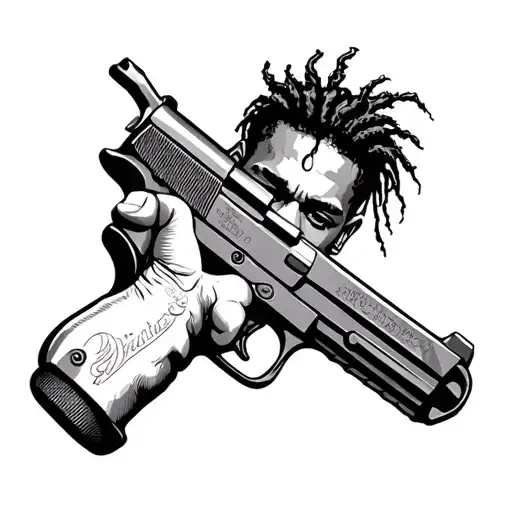 Travis Scott Fires Gun Badass