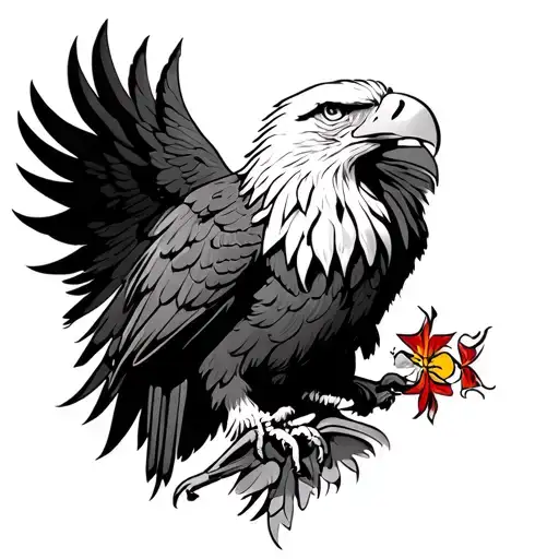 Eagle With The 4 Cardinaux Points