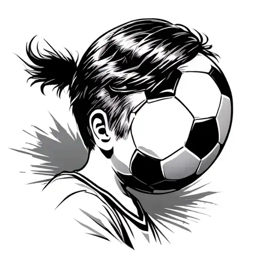 Kid With Soccer Ball Dreaming