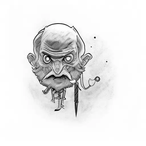 Doctor With Sword In Hand