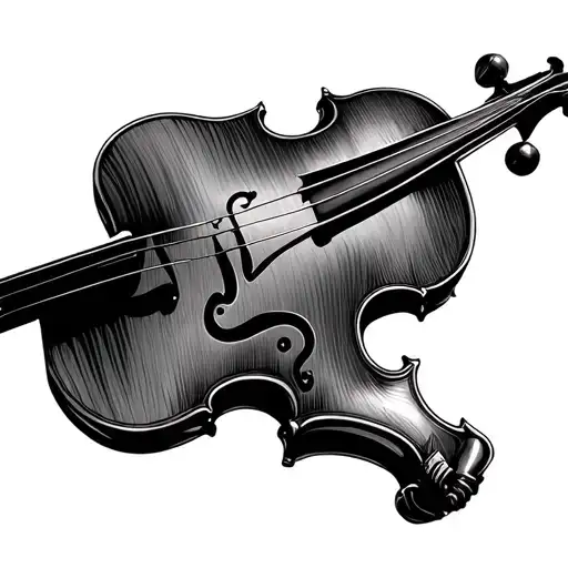 Violin Made Of Chess Pieces