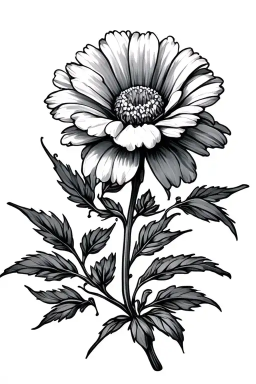 September Birth Flower Witht The Name Casimiro In The Stem