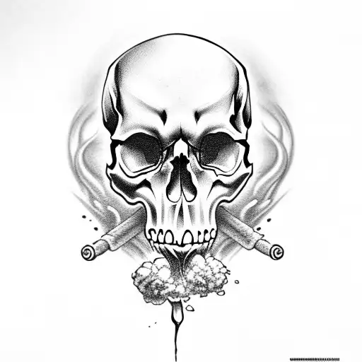 Skull And Smoke Spooky