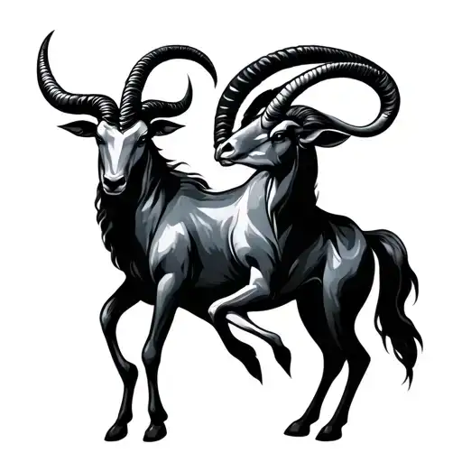 Capricorn And Taurus Zodiac Symbal Connected By 143