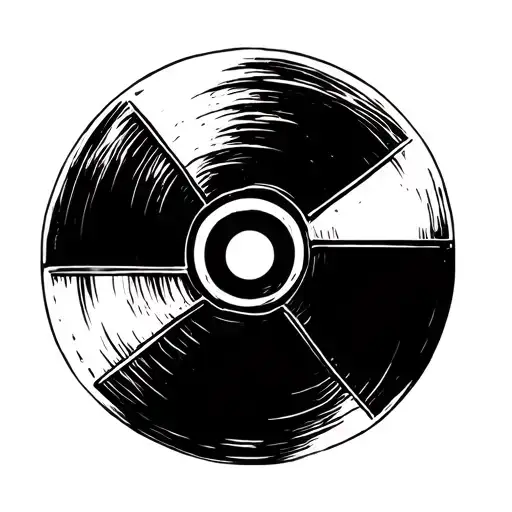 Gothic Viking Style Radiation Hazard Sign