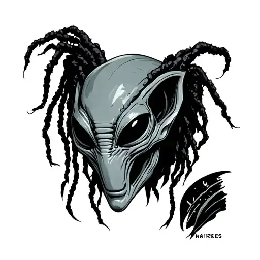 Alien With Dreads Hair