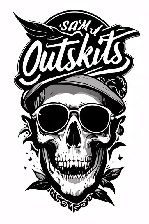 A Tattoo That Says Outskirts Relating To The Sam Hunt Song