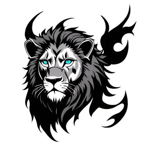 Lion Blue Eyes Armor