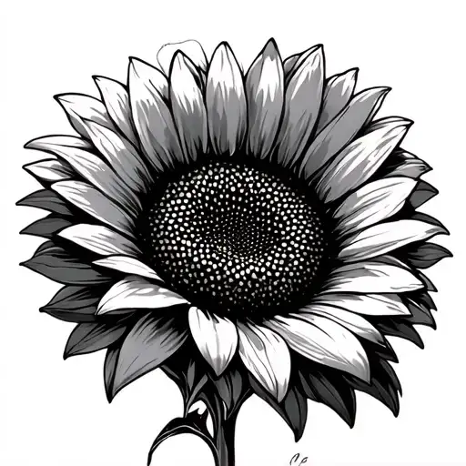 Sunflower Intertwined With Daisy