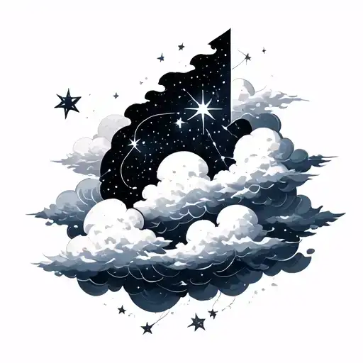 Clouds And Star Constellation