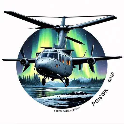 Dhc6 Twin Otter And Auroras Boreal Aurora And Poison