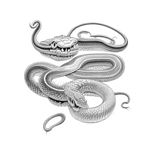 Half Bowtie And Half Snake