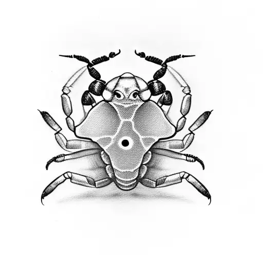 Scorpion In A Realistic Portrait Style