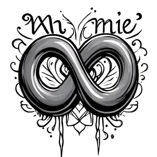 Infinity Symbol With M'mie Written